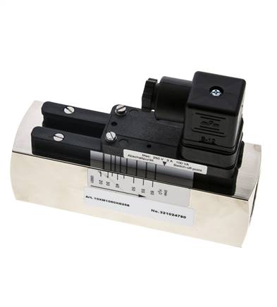 Interruptor de caudal de área variable para agua 20-60 l/min 250 bar G1'' de latón