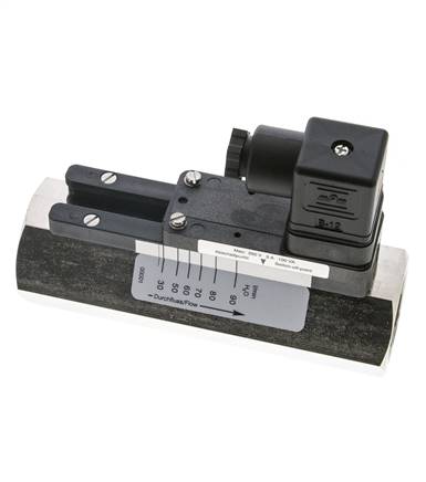 Interruptor de caudal de área variable para agua 30-90 l/min 250 bar G1'' de latón