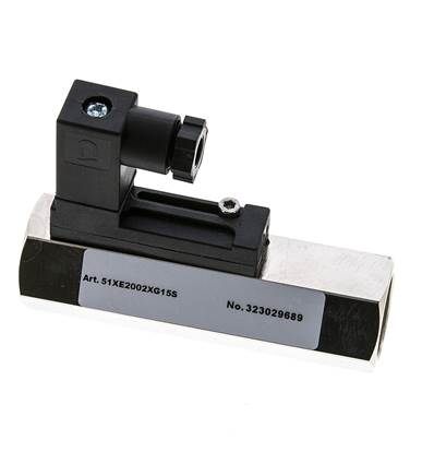 Interruptor de caudal de área variable para aceite 0.5-1.6 l/min 350 bar G1/2'' de acero inoxidable