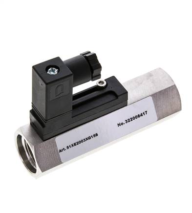 Interruptor de caudal de área variable para aceite 0.8-3 l/min 350 bar G1/2'' de acero inoxidable