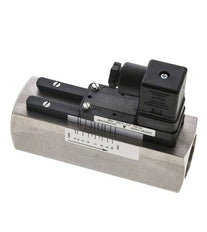 Interruptor de caudal de área variable para aceite 3-10 l/min 300 bar G1'' de acero inoxidable
