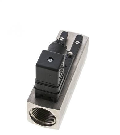 Interruptor de caudal de área variable para aceite 3-10 l/min 300 bar G1'' de acero inoxidable