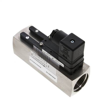 Interruptor de caudal de área variable para aceite 5-15 l/min 300 bar G1'' de acero inoxidable