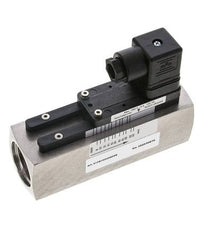 Interruptor de caudal de área variable para aceite 8-24 l/min 300 bar G1'' de acero inoxidable