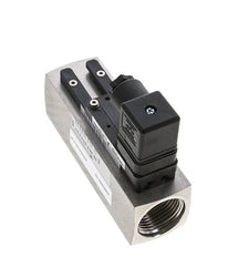 Interruptor de caudal de área variable para aceite 8-24 l/min 300 bar G1'' de acero inoxidable