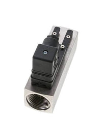 Interruptor de caudal de área variable para aceite 8-24 l/min 300 bar G1'' de acero inoxidable