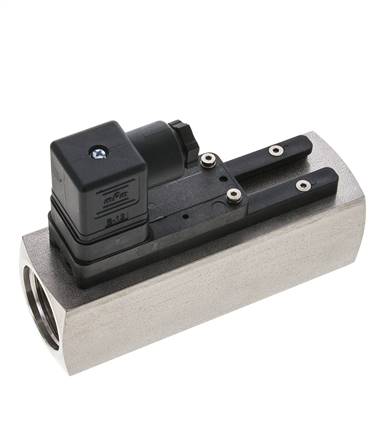 Interruptor de caudal de área variable para aceite 8-24 l/min 300 bar G1'' de acero inoxidable