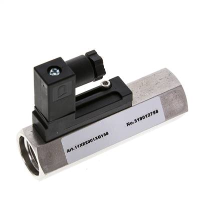 Interruptor de caudal de área variable para agua 0.4-1.8 l/min 350 bar G1/2'' de acero inoxidable