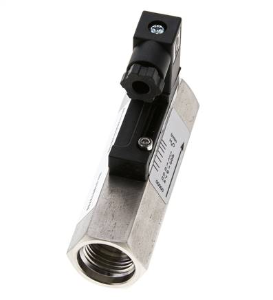 Interruptor de caudal de área variable para agua 0.4-1.8 l/min 350 bar G1/2'' de acero inoxidable