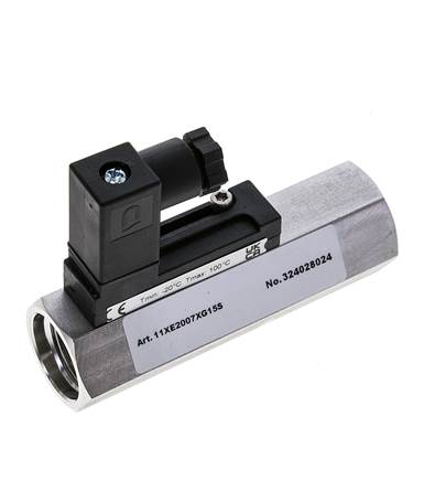 Interruptor de caudal de área variable para agua 2-7 l/min 350 bar G1/2'' de acero inoxidable