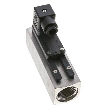 Interruptor de caudal de área variable para agua 10-30 l/min 300 bar G1'' de acero inoxidable