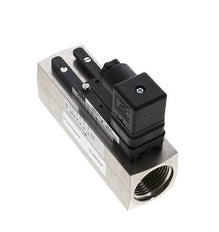 Interruptor de caudal de área variable para agua 15-45 l/min 300 bar G1'' de acero inoxidable