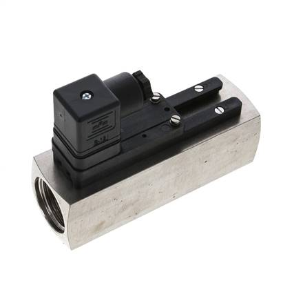 Interruptor de caudal de área variable para agua 15-45 l/min 300 bar G1'' de acero inoxidable