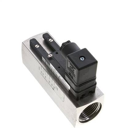 Interruptor de caudal de área variable para agua 20-60 l/min 300 bar G1'' de acero inoxidable