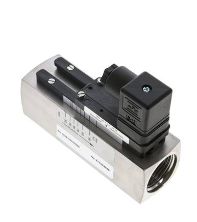 Interruptor de caudal de área variable para agua 30-90 l/min 300 bar G1'' de acero inoxidable