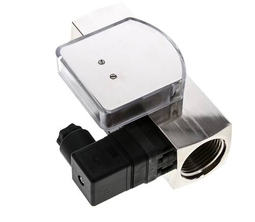 Caudalímetro e interruptor de caudal de área variable para aceite 0.1-0.8 l/min G1'' de latón
