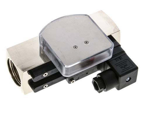 Caudalímetro e interruptor de caudal de área variable para aceite 0.5-1.5 l/min G1'' de latón