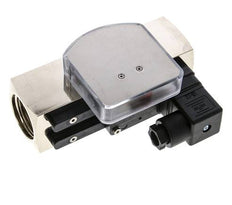 Caudalímetro e interruptor de caudal de área variable para aceite 0.5-1.5 l/min G1'' de latón