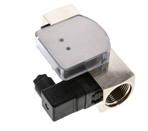 Caudalímetro e interruptor de caudal de área variable para aceite 0.5-1.5 l/min G1'' de latón