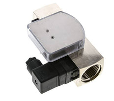 Caudalímetro e interruptor de caudal de área variable para aceite 0.5-1.5 l/min G1'' de latón