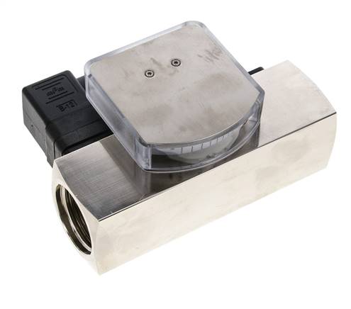 Caudalímetro e interruptor de caudal de área variable para aceite 1-4 l/min G1'' de latón