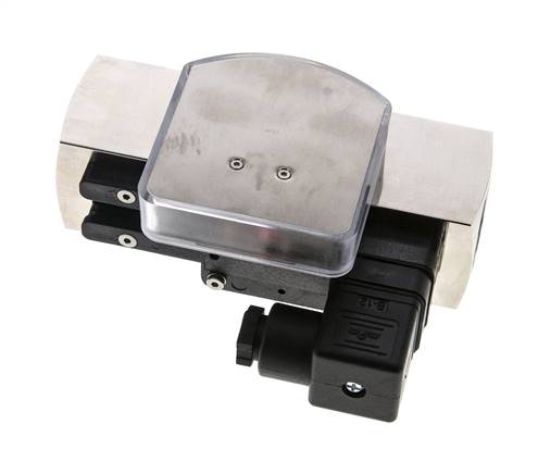 Caudalímetro e interruptor de caudal de área variable para aceite 1-4 l/min G1'' de latón