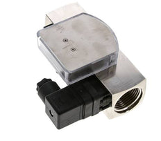 Caudalímetro e interruptor de caudal de área variable para aceite 1-4 l/min G1'' de latón