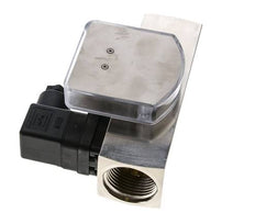 Caudalímetro e interruptor de caudal de área variable para aceite 1-4 l/min G1'' de latón