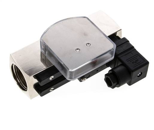 Caudalímetro e interruptor de caudal de área variable para aceite 2-8 l/min G1'' de latón
