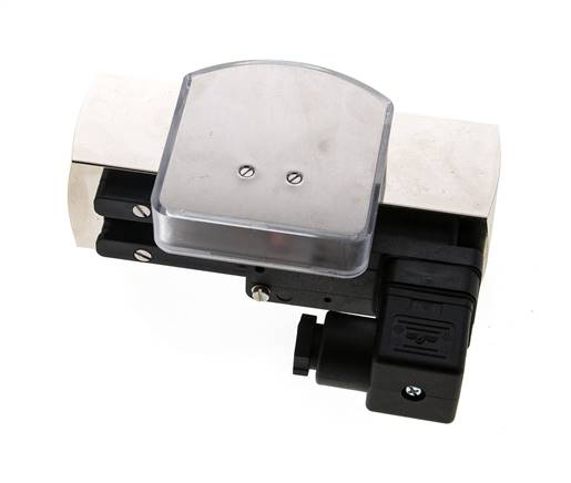 Caudalímetro e interruptor de caudal de área variable para aceite 2-8 l/min G1'' de latón
