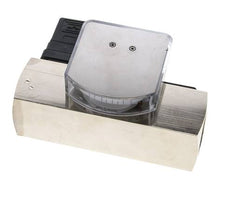 Caudalímetro e interruptor de caudal de área variable para aceite 3-10 l/min G1'' de latón