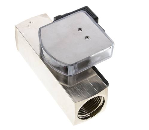 Caudalímetro e interruptor de caudal de área variable para aceite 3-10 l/min G1'' de latón