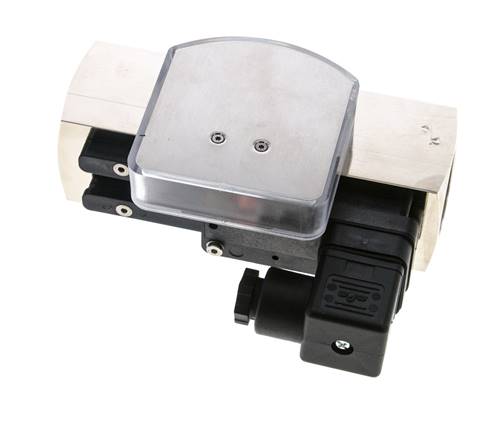 Caudalímetro e interruptor de caudal de área variable para aceite 3-10 l/min G1'' de latón