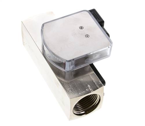 Caudalímetro e interruptor de caudal de área variable para aceite 5-15 l/min G1'' de latón