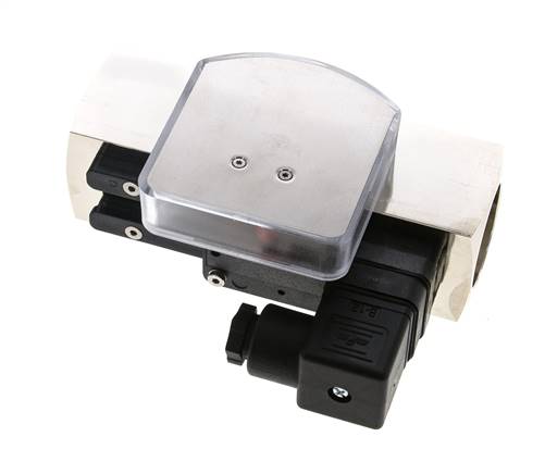 Caudalímetro e interruptor de caudal de área variable para aceite 5-15 l/min G1'' de latón