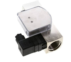 Caudalímetro e interruptor de caudal de área variable para aceite 5-15 l/min G1'' de latón