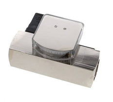 Caudalímetro e interruptor de caudal de área variable para aceite 8-24 l/min G1'' de latón