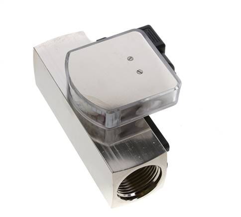Caudalímetro e interruptor de caudal de área variable para aceite 8-24 l/min G1'' de latón