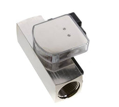 Caudalímetro e interruptor de caudal de área variable para aceite 8-24 l/min G1'' de latón
