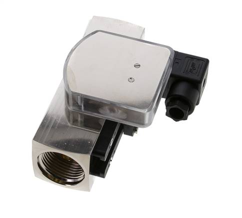 Caudalímetro e interruptor de caudal de área variable para aceite 8-24 l/min G1'' de latón
