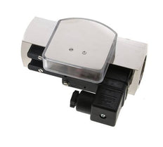 Caudalímetro e interruptor de caudal de área variable para aceite 8-24 l/min G1'' de latón