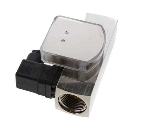 Caudalímetro e interruptor de caudal de área variable para aceite 8-24 l/min G1'' de latón