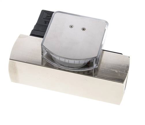 Caudalímetro e interruptor de caudal de área variable para aceite 10-30 l/min G1'' de latón
