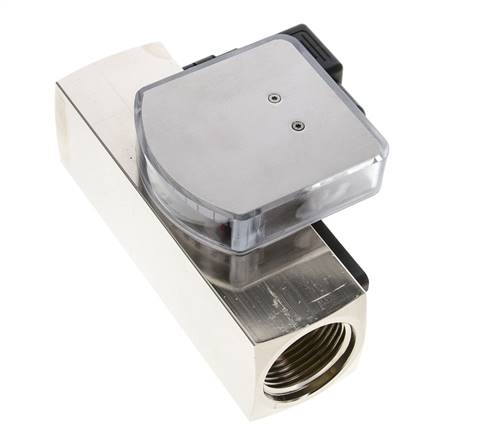 Caudalímetro e interruptor de caudal de área variable para aceite 10-30 l/min G1'' de latón
