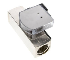 Caudalímetro e interruptor de caudal de área variable para aceite 10-30 l/min G1'' de latón