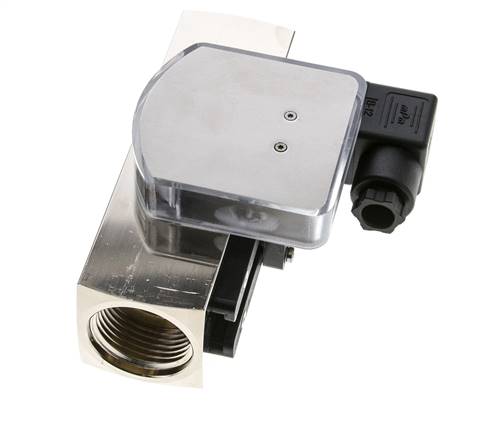 Caudalímetro e interruptor de caudal de área variable para aceite 10-30 l/min G1'' de latón