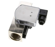 Caudalímetro e interruptor de caudal de área variable para aceite 10-30 l/min G1'' de latón