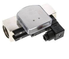 Caudalímetro e interruptor de caudal de área variable para aceite 10-30 l/min G1'' de latón