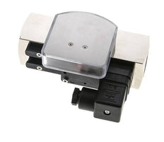Caudalímetro e interruptor de caudal de área variable para aceite 10-30 l/min G1'' de latón