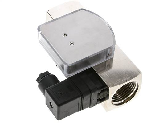 Caudalímetro e interruptor de caudal de área variable para aceite 10-30 l/min G1'' de latón